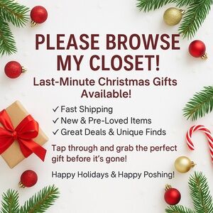 Last-Minute Christmas Gifts Available! 🎄✨ PLEASE BROWSE MY CLOSET! ✨🎄